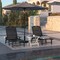 Flash Furniture Black Adjustable Chaise Lounger with Cupholder, 2PK 2-LE-HMP-2017-414-BK-GG - alternate 8